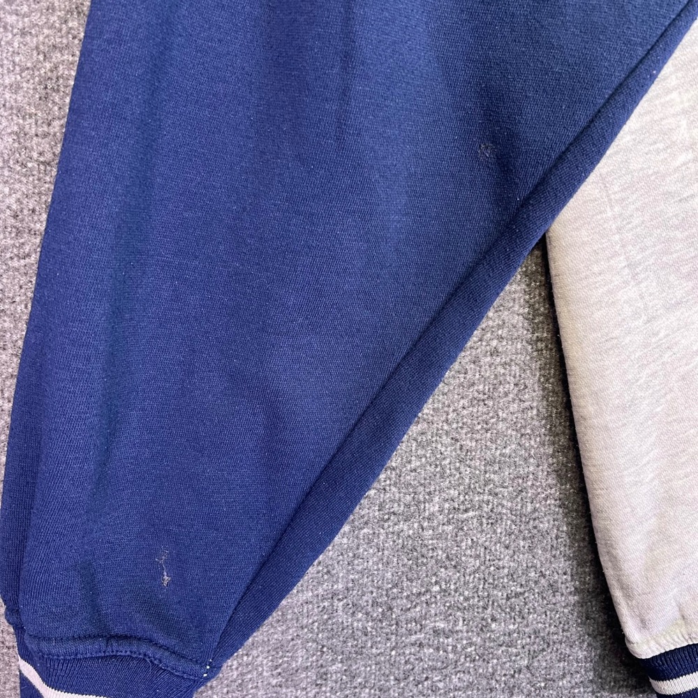 Gear Sweatshirt Unisex Large Grey Navy UTC Chattanooga Collegiate Vintage Retro - Picture 10 of 16